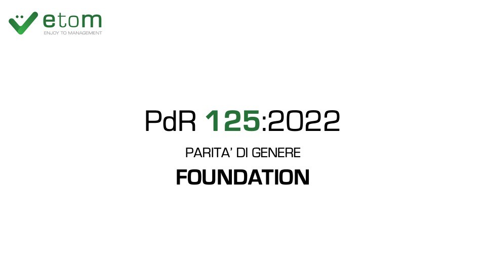 Corso UNI PdR125:2022 Foundation