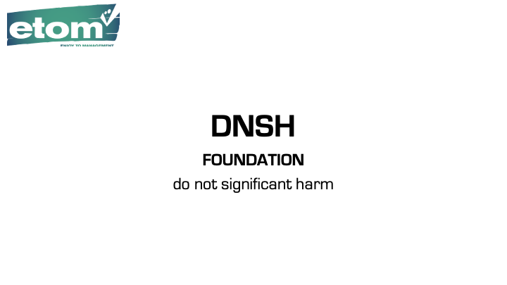 DNSH - do not significant harm